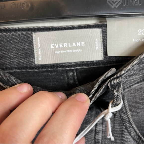 NWT Everlane High Rise Slim Straight Ankle Jeans - Picture 5 of 7